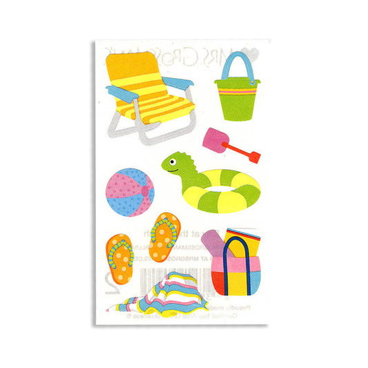 BEACH STICKER SHEET