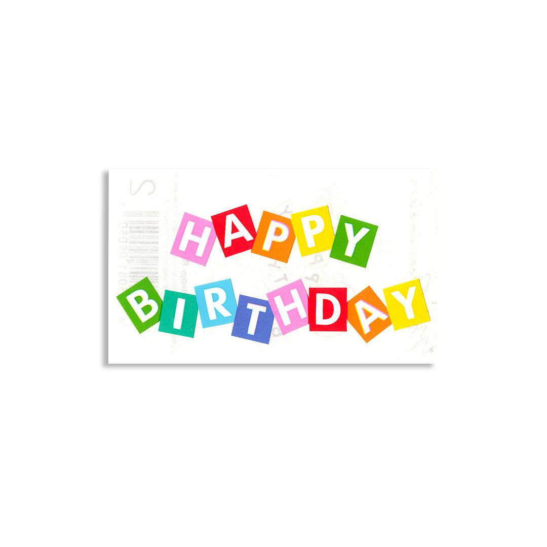 HAPPY BIRTHDAY STICKER SHEET