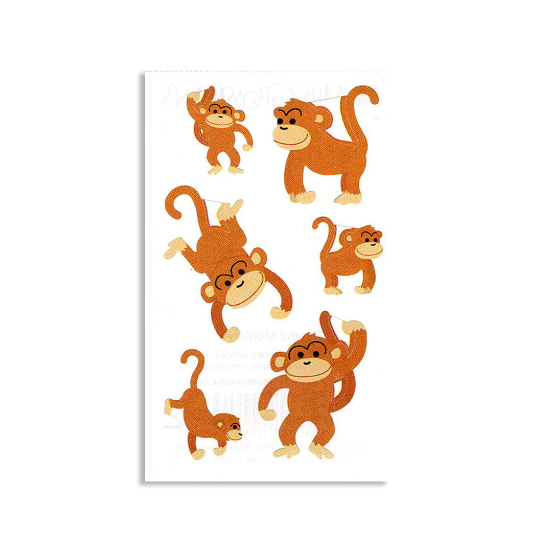 MONKEYS STICKER SHEET