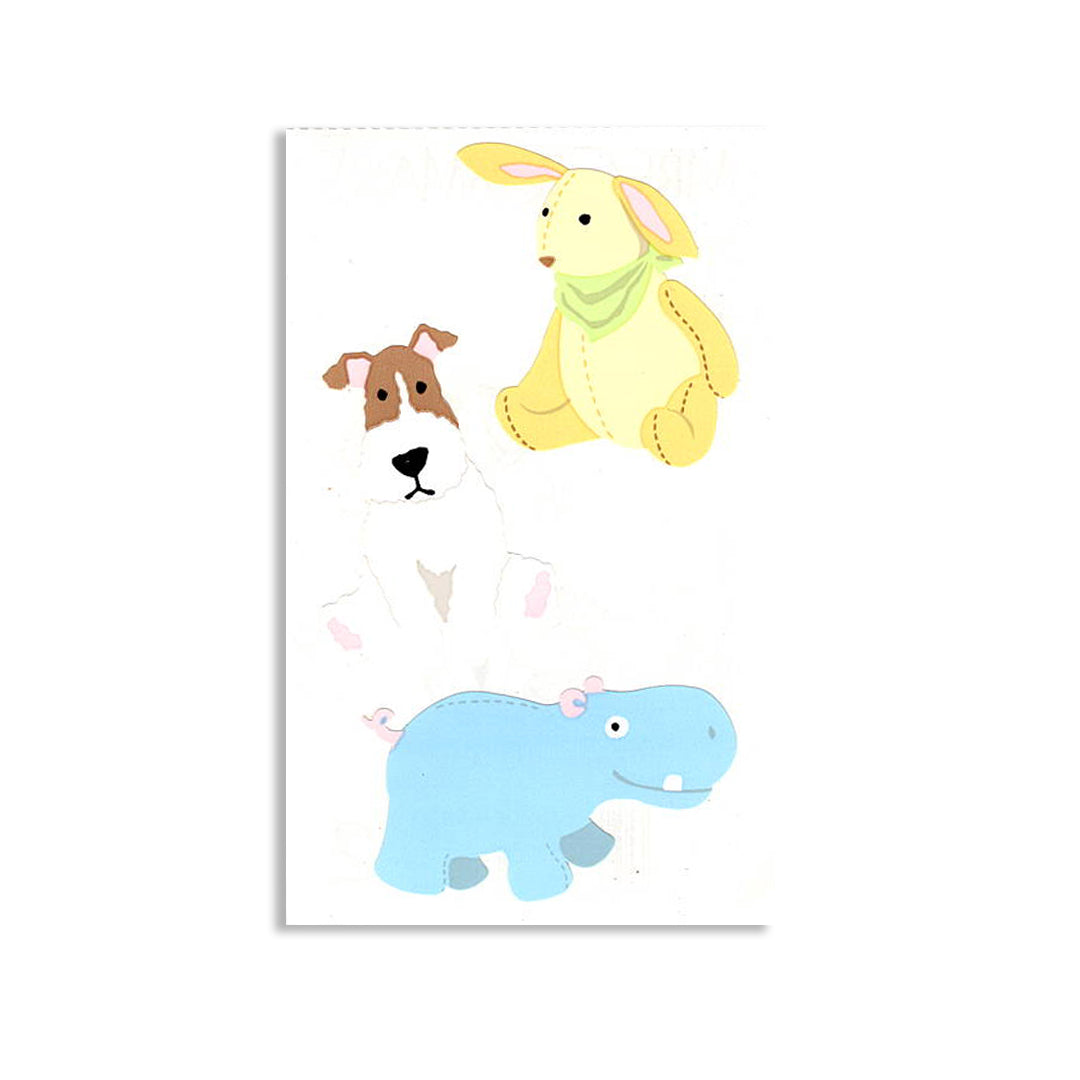 STUFFED ANIMALS STICKER SHEET