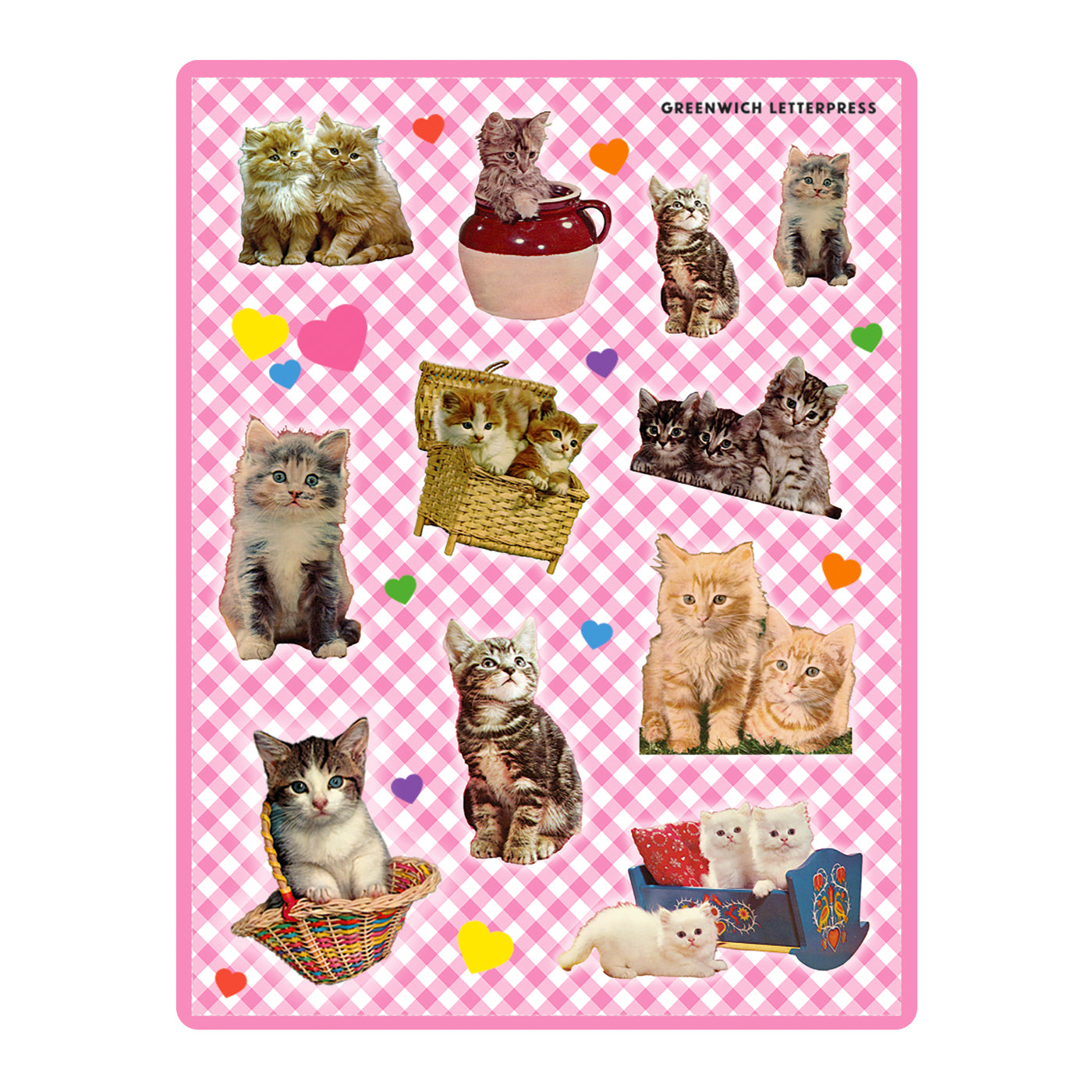 VINTAGE CAT STICKER SHEET